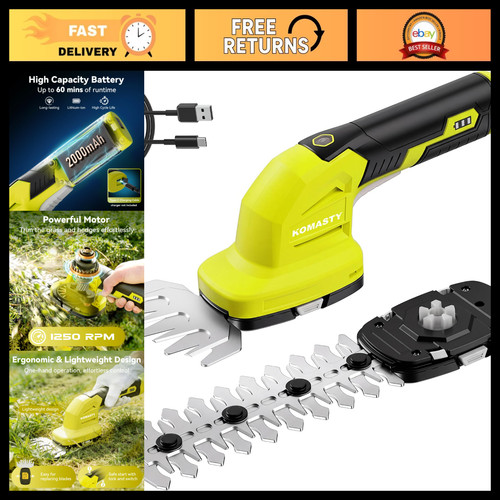 Cordless hedge trimmer - 2-in-1,
