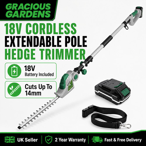 18v cordless hedge trimmer - 18v,