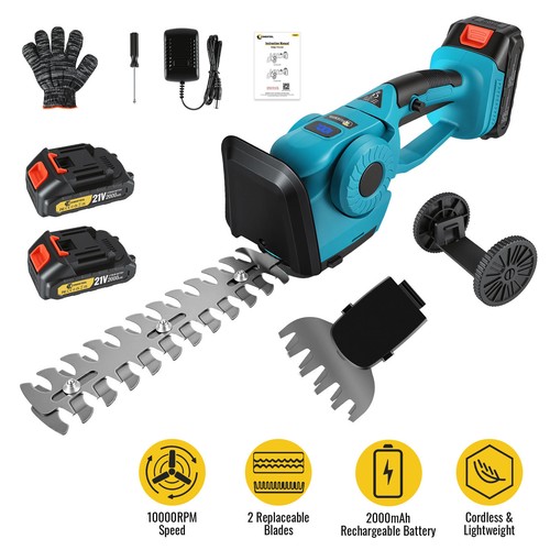 Cordless hedge trimmer - 2-in-1,
