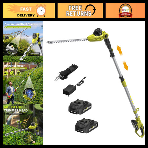 20v cordless pole hedge - 20v,